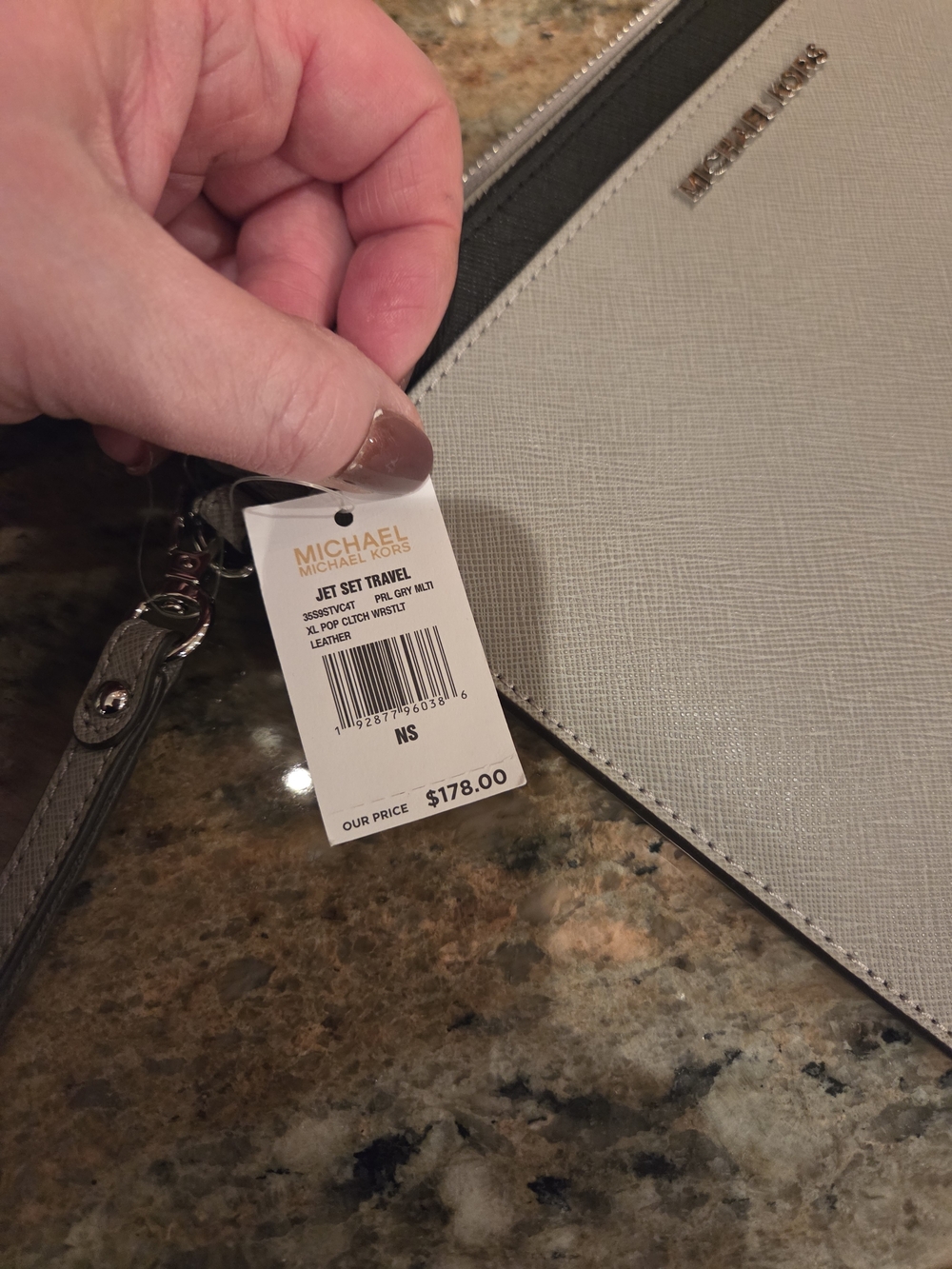 MICHAEL KORS Gray and Black Saffiano Satchel Set - Picture 13 of 13